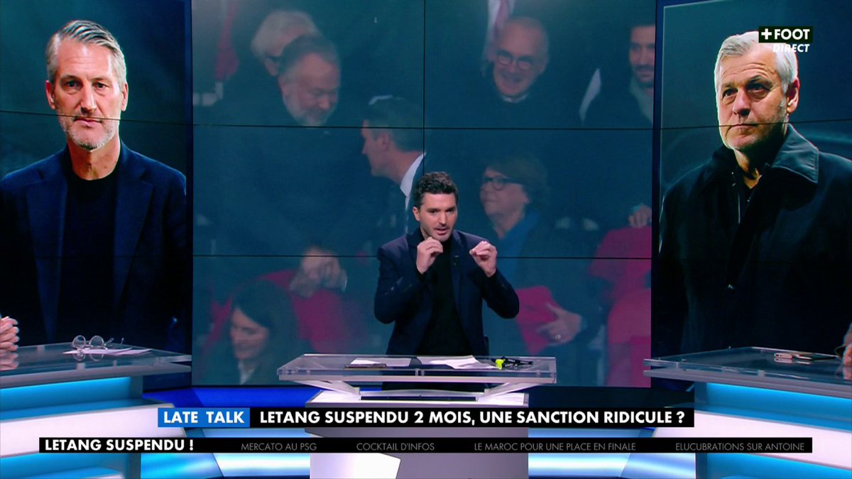 "Je pense qu'on devrait interdire tout dirigeant sur un terrain, dans les couloirs, dans les vestiaires des arbitres jusqu'à la fin du match" 🗣️ Alain Roche et le Late Football Club débattent autour de la suspension d'Olivier Létang, en direct sur CANAL+FOOT 👀