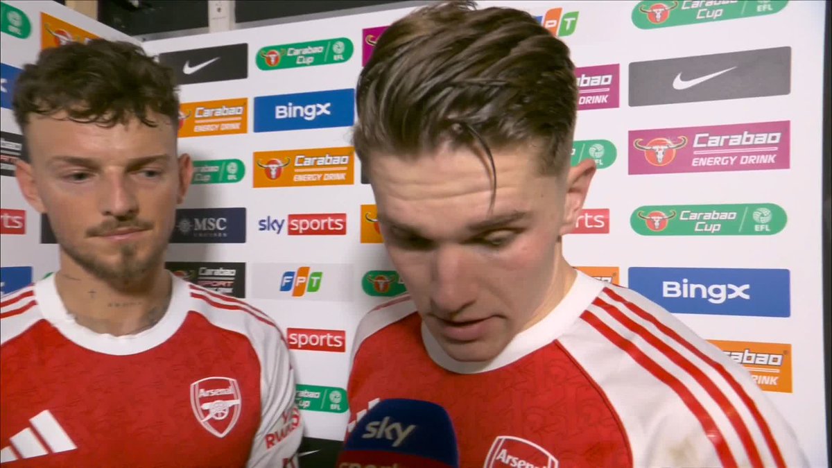 Reporter to Gyokeres and White: “You have a really good connection since you guys played together at Brighton. Does it help when you're looking for him in the box?” Ben White: “Yeah, I didn't really look to be fair. I just tried to fire it across.”