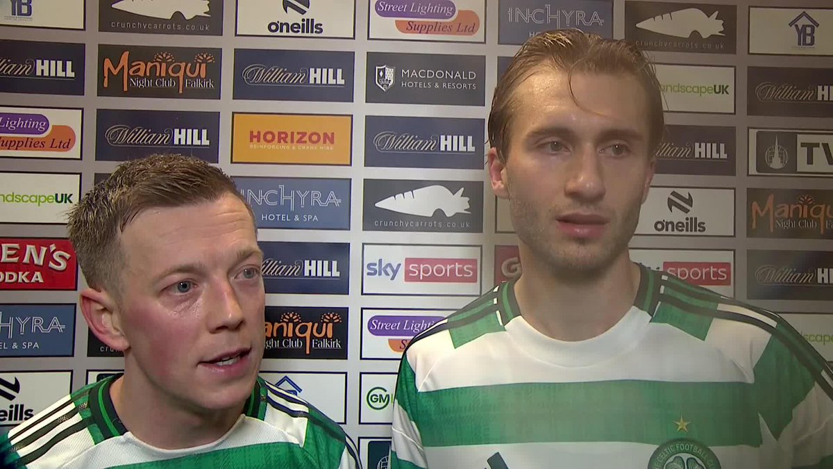 🍀 Celtic Football Club's Callum McGregor and Benjamin Nygren react to an important win over Falkirk "I think that's huge. It shows the mentality is back in the group." 🗣️ 𝑃𝑟𝑒𝑠𝑒𝑛𝑡𝑒𝑑 𝑏𝑦 SBK | 18+ | 𝑃𝑙𝑒𝑎𝑠𝑒 𝐺𝑎𝑚𝑏𝑙𝑒 𝑅𝑒𝑠𝑝𝑜𝑛𝑠𝑖𝑏𝑙𝑦