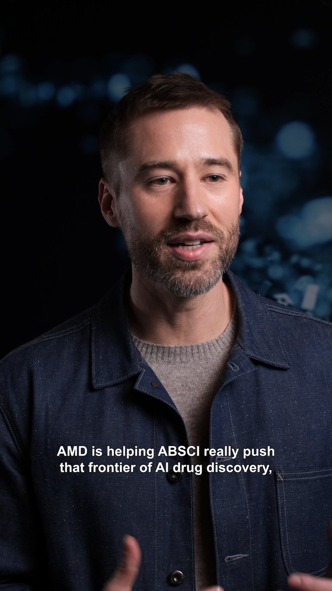 "AMD is helping Absci really push that frontier of AI drug discovery." - @Abscibio Founder and CEO, Sean McClain shares a deeper dive into our collaboration to impact healthcare through AI.