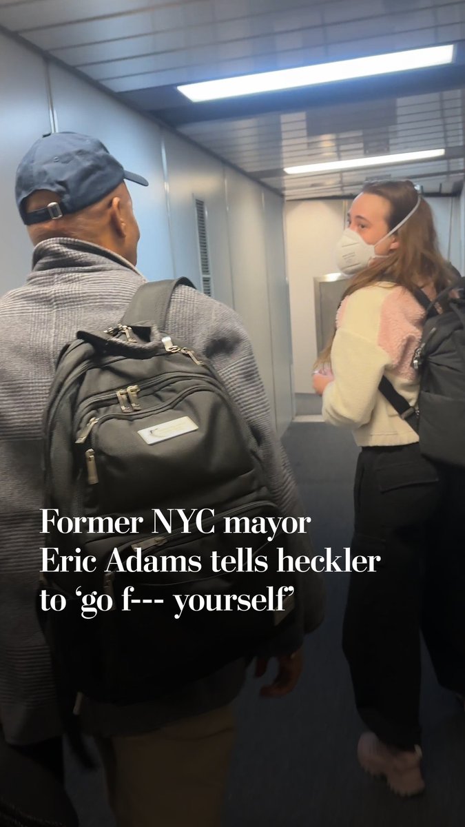Former New York City mayor Eric Adams fired back at a fellow airline passenger that was heckling him at Dallas Fort Worth International Airport.
