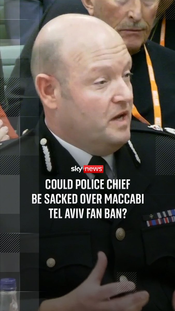 The home secretary has said she no longer has confidence in the chief constable of West Midlands Police after a "damning" report into the force's decision to ban Israeli football fans from attending a game in the UK. Sky's Rob Harris reports ⬇️ Latest 🔗