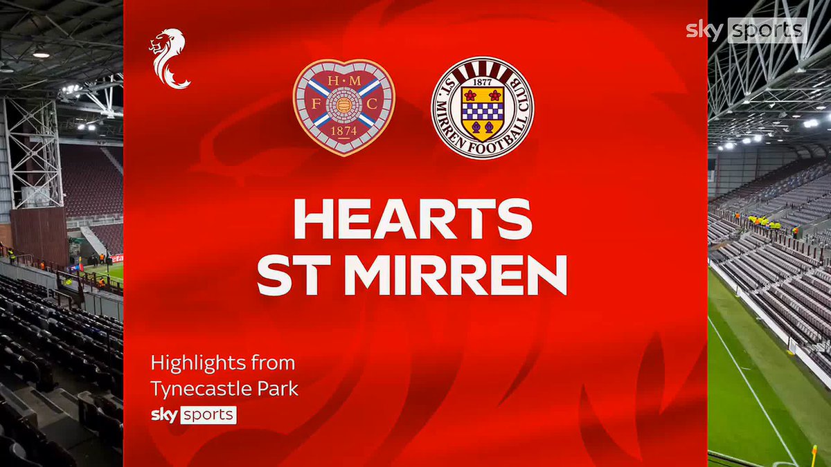 ♥️ Ten-man Hearts beat St Mirren 2-0, with Beni Baningime being sent off after a VAR review. Watch highlights here ⤵️