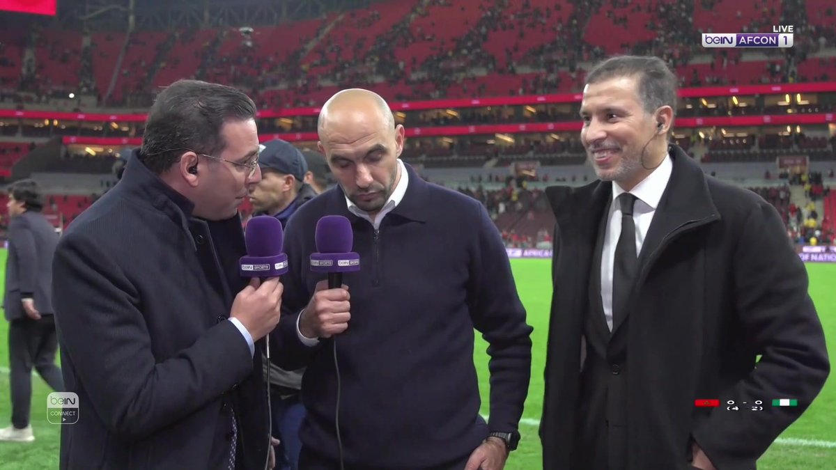 الركراكي: واجهنا منافساً قويّاً" #كأس_أمم_إفريقيا | #نيجيريا_المغرب #beINSHOW