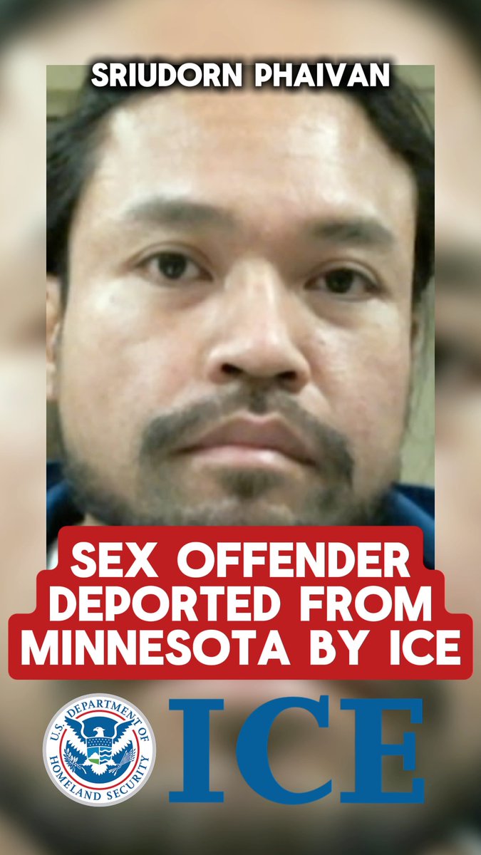 Illegal alien sex offender roaming free in the streets of Minnesota. Thanks to ICE's work here this year, he is no longer in the state, or country.