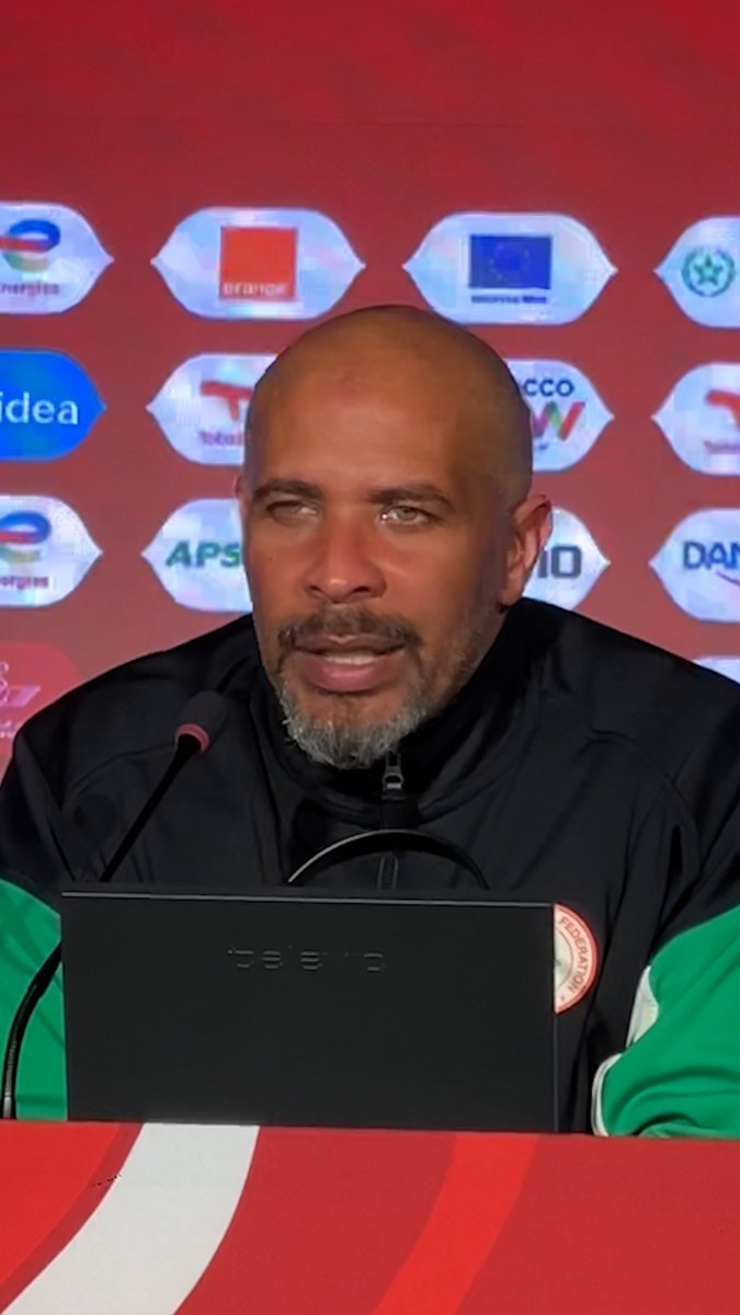 🇳🇬💬 Éric Chelle : « Le Maroc méritait cette victoire. Tout le monde disait que ce que j’avais dit hier en conférence était du bluff ou un mensonge, mais je connais mon groupe. Ce match n’a pas été facile pour nous. »