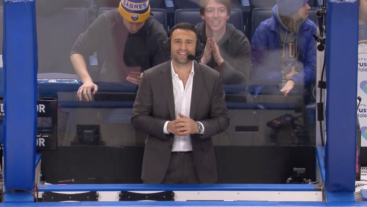 In case it wasn't clear... we put @biznasty2point0 RIGHT BETWEEN THE BENCHES tonight 😅