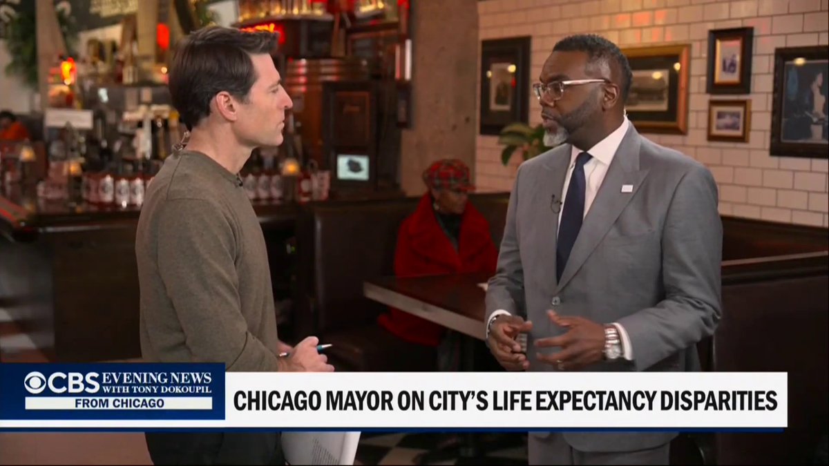 Mayor Brandon Johnson tells @TonyDokoupil homicides and drug overdoses are two contributing factors driving the life expectancy gap in Chicago. He says government policing of affordable housing, youth employment and mental health care services can help tackle the issue.