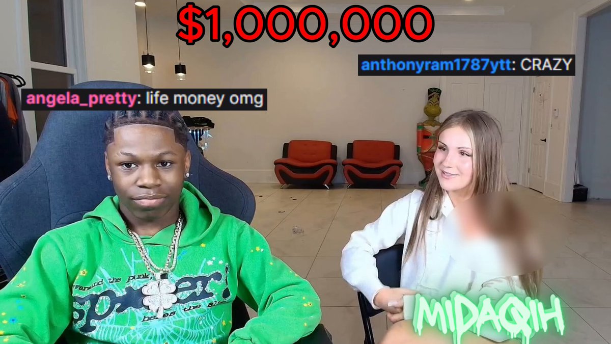 Rakai couldn’t believe that 0F d3mon Piper made $1M in her very first HOUR on the job 🤯💰 Rakai: “So you made a million in an hour… CRAZY!” 🔵⚪️