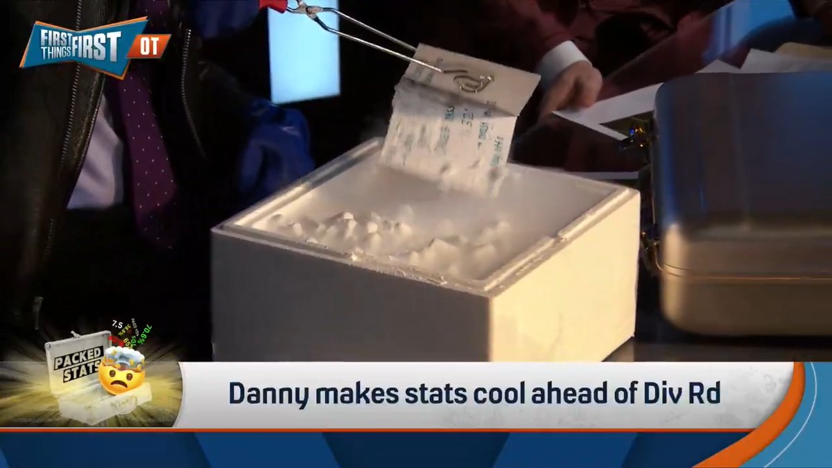 .Danny Parkins debuted a new prop to show how cool stats are 🥶 “THE BOX! You know what else is cool? Nicknames! Caleb Williams’ nickname is the Iceman!”