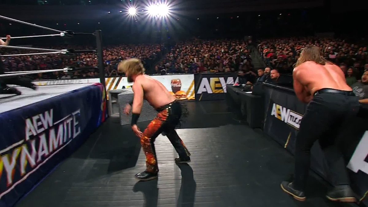 .@SWERVECONFIDENT HAS HANGMAN'S BACK! Watch #AEWDynamite LIVE on TBS & HBO Max