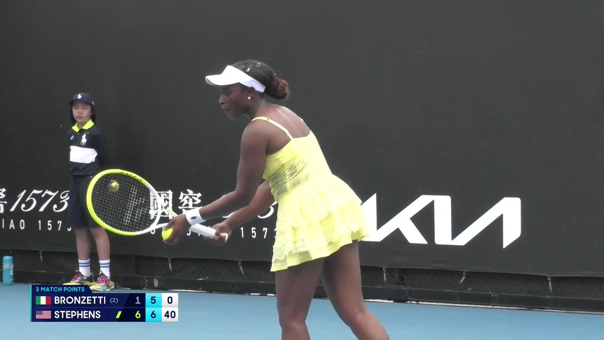 Sloane Stephens, GET IN 👌 The former Grand Slam champion is through to the #AO26 main draw, winning 6-1 7-5. Wide World of Sports • ESPN • TNT Sports • WOWOWテニス • #AO26