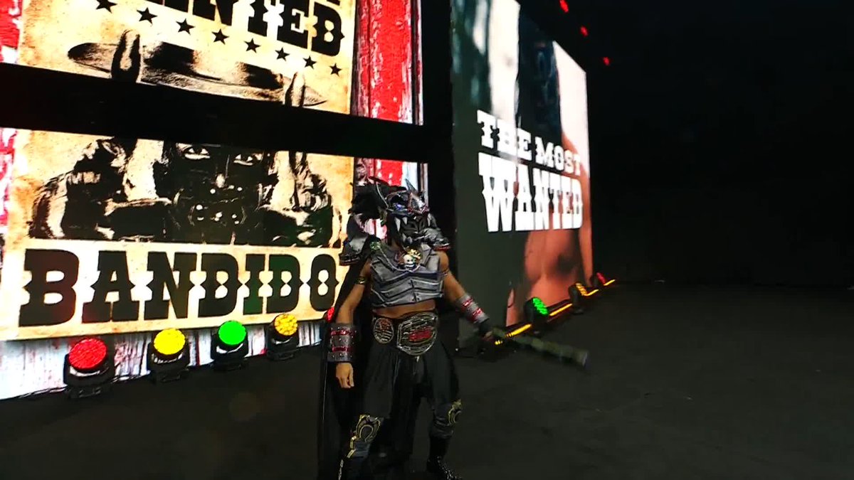 MAIN EVENT TIME! @BandidoWrestler is dressed for WAR! Watch #AEWDynamite LIVE on TBS &amp; HBO Max