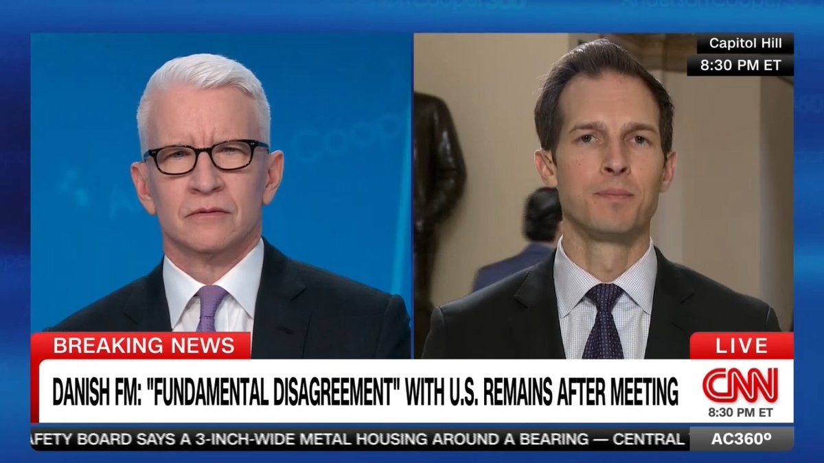 Democratic Rep. Jake Auchincloss says "until about six months ago when this president opened his mouth, things were working fine" with the U.S.-Greenland relationship.