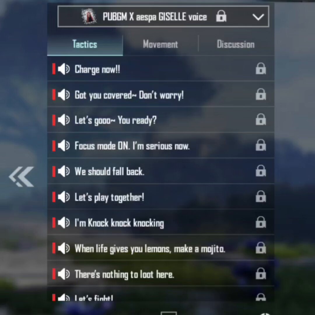 PUBG mobile voice compilation #GISELLE #지젤