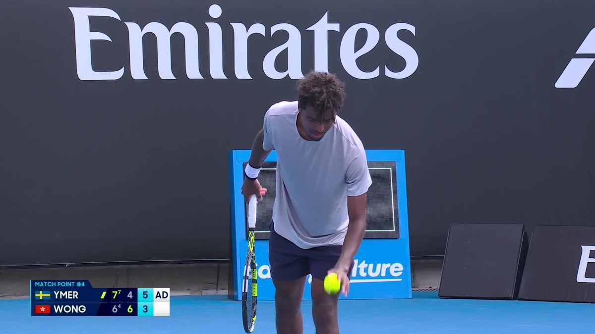 He is BACK! 😤 For the first time in 5 years, Elias Ymer is through to the #AusOpen main draw! Wide World of Sports • ESPN • TNT Sports • WOWOWテニス • #AO26