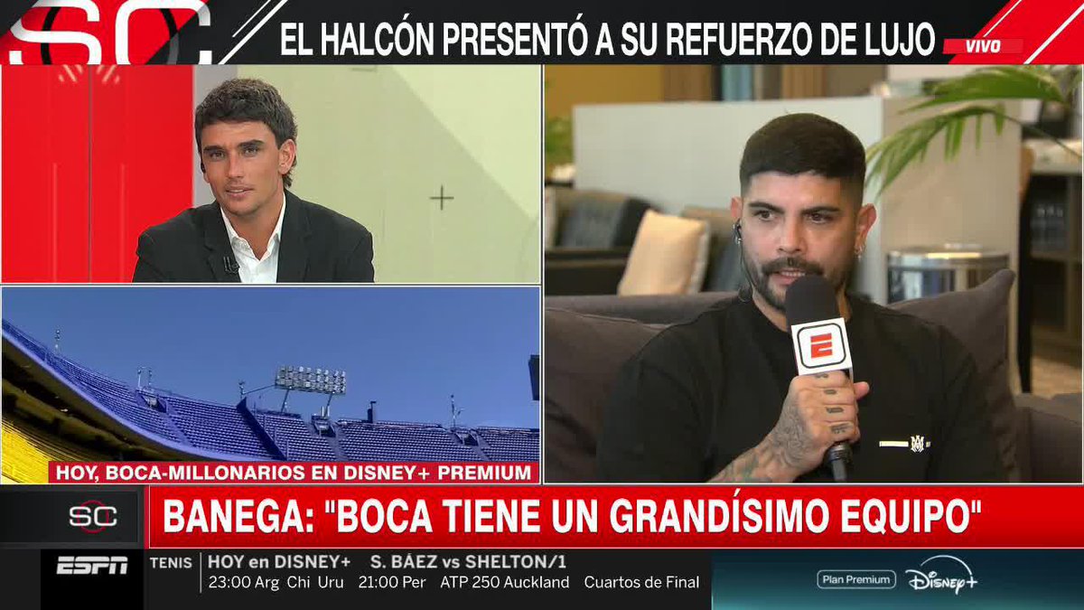 "BOCA TIENE UNA PARTE DE MI CORAZÓN" ✍️ Firma, Éver Banega 📺 #SportsCenter | #DisneyPlus Plan Premium