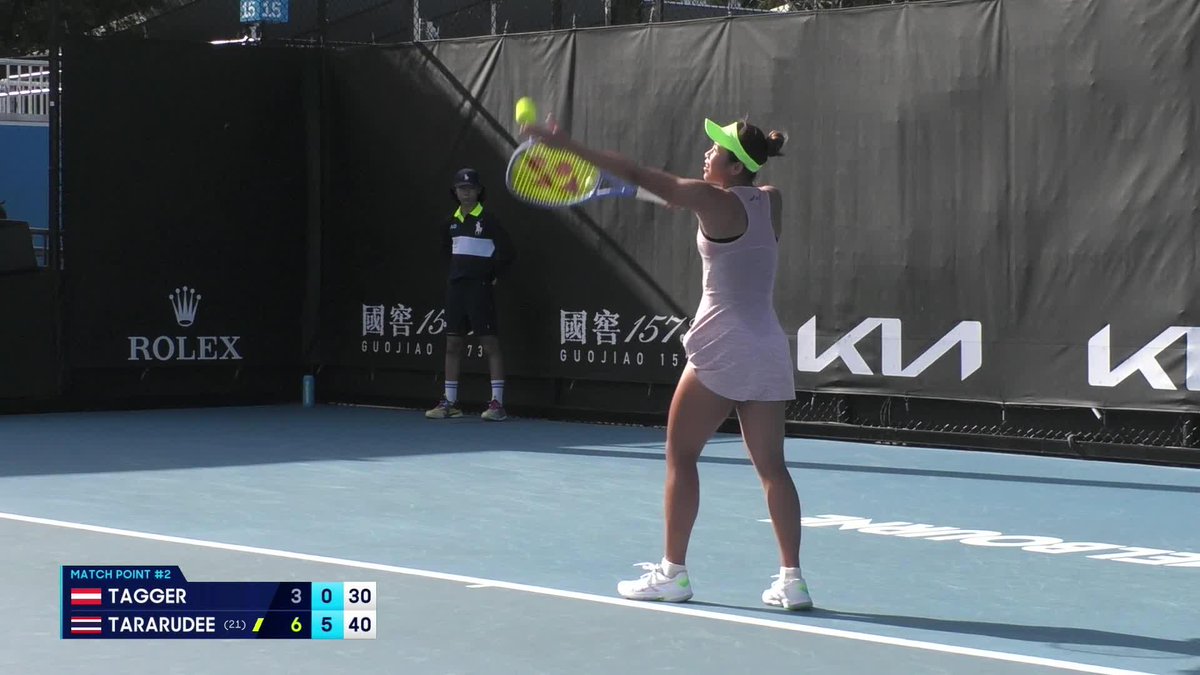 That FIRST Grand Slam main draw feels hit different 😍 Lanlana Tararudee wins 6-3 6-0 to mark the first time two Thai women will compete in a Grand Slam main draw in the Open Era. Wide World of Sports • ESPN • TNT Sports • WOWOWテニス • #AO26