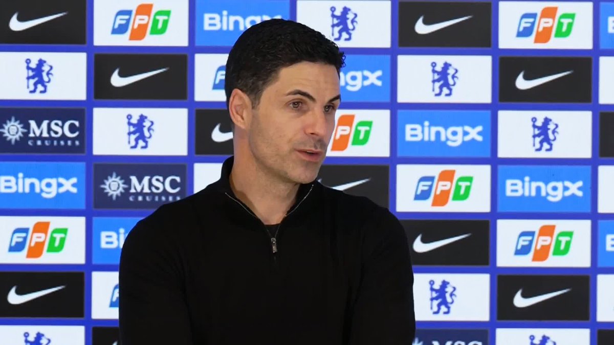 "They scored a goal and it was game on" 👀 Mikel Arteta reacts to Alejandro Garnacho's late goal in Arsenal's Carabao Cup semi‑final first leg at Stamford Bridge ⚽️