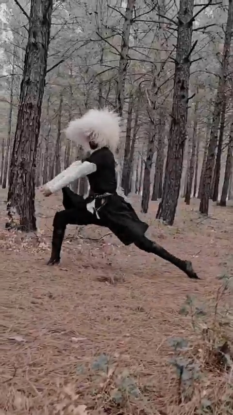 Georgian Dance Kazbeguri 🇬🇪, performed by Jeylan Babaev. Good morning.