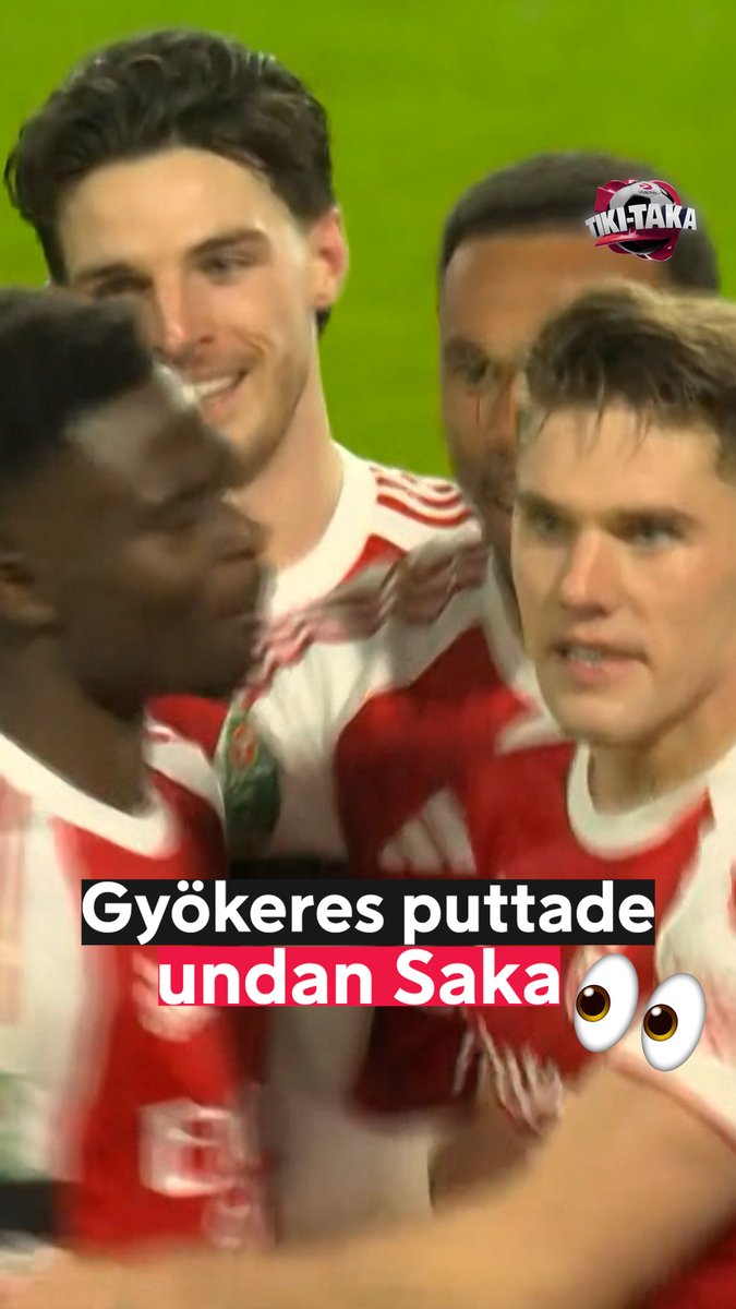 Gyökeres knuffade undan Saka under målfirandet 👀🇸🇪 Vad säger ni om situationen? 🤔 #tikitaka