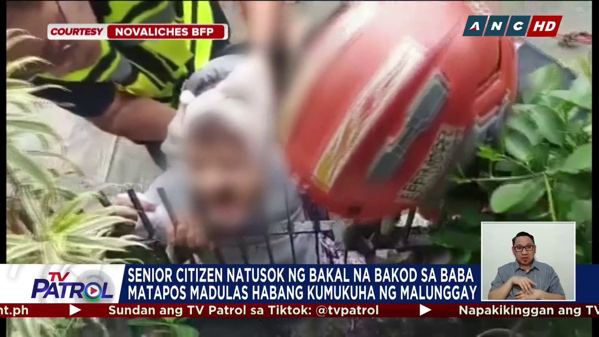 BABALA: Maselang balita Isang senior citizen na nangunguha ng malunggay ang natusok ng bakal na bakod sa babà matapos mahilo at madulas.