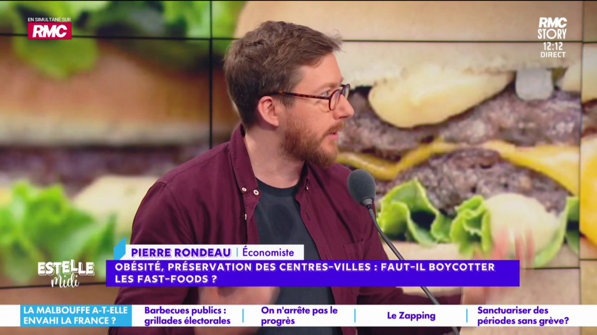 🍔 Boycotter les fast-foods ? 🎙️ frédéric hermel🇫🇷 : "Il y a des gens obèses qui mangent très bien... C'est une maladie aussi !" 🎙️ Pierre Rondeau : "Je te parle de ceux qui vont tous les jours au fast-food, qui ne font pas de sport et qui s'étonnent d'être malades !" #EstelleMidi