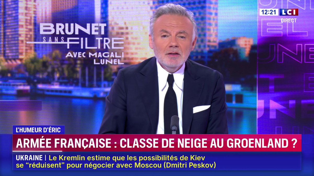 🔴 Armée française : classe de neige au Groenland ? ▶️ L’édito d’Éric Brunet dans « Brunet sans filtre », du lundi au vendredi de 12h à 15h sur LCI