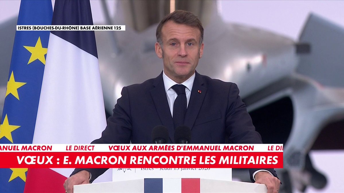 «Voyez-y simplement une référence non volontaire à l’œil du tigre», a lancé Emmanuel Macron, en faisant référence à son œil blessé. Le président est actuellement sur une base aérienne d'Istres pour prononcer ses vœux aux armées et militaires français.