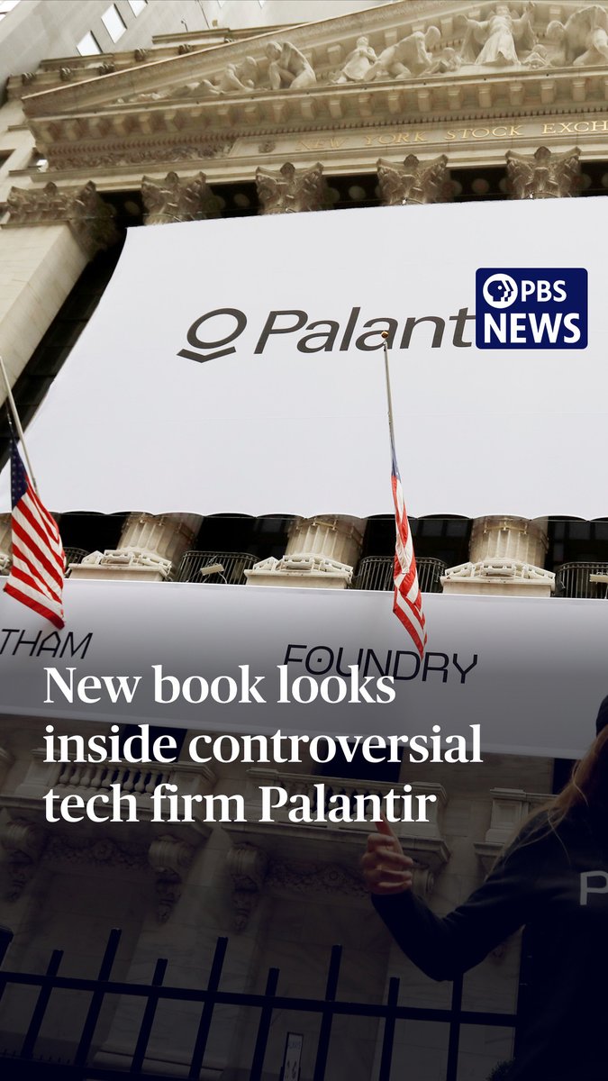 Palantir Technologies is one of the most secretive and powerful companies in Silicon Valley. The company develops software that can quickly analyze massive amounts of data, used by government agencies, the military and major corporations. Ali Rogin speaks with Michael Steinberger, author of the new book “The Philosopher in the Valley: Alex Karp, Palantir and the Rise of the Surveillance State,” for more.