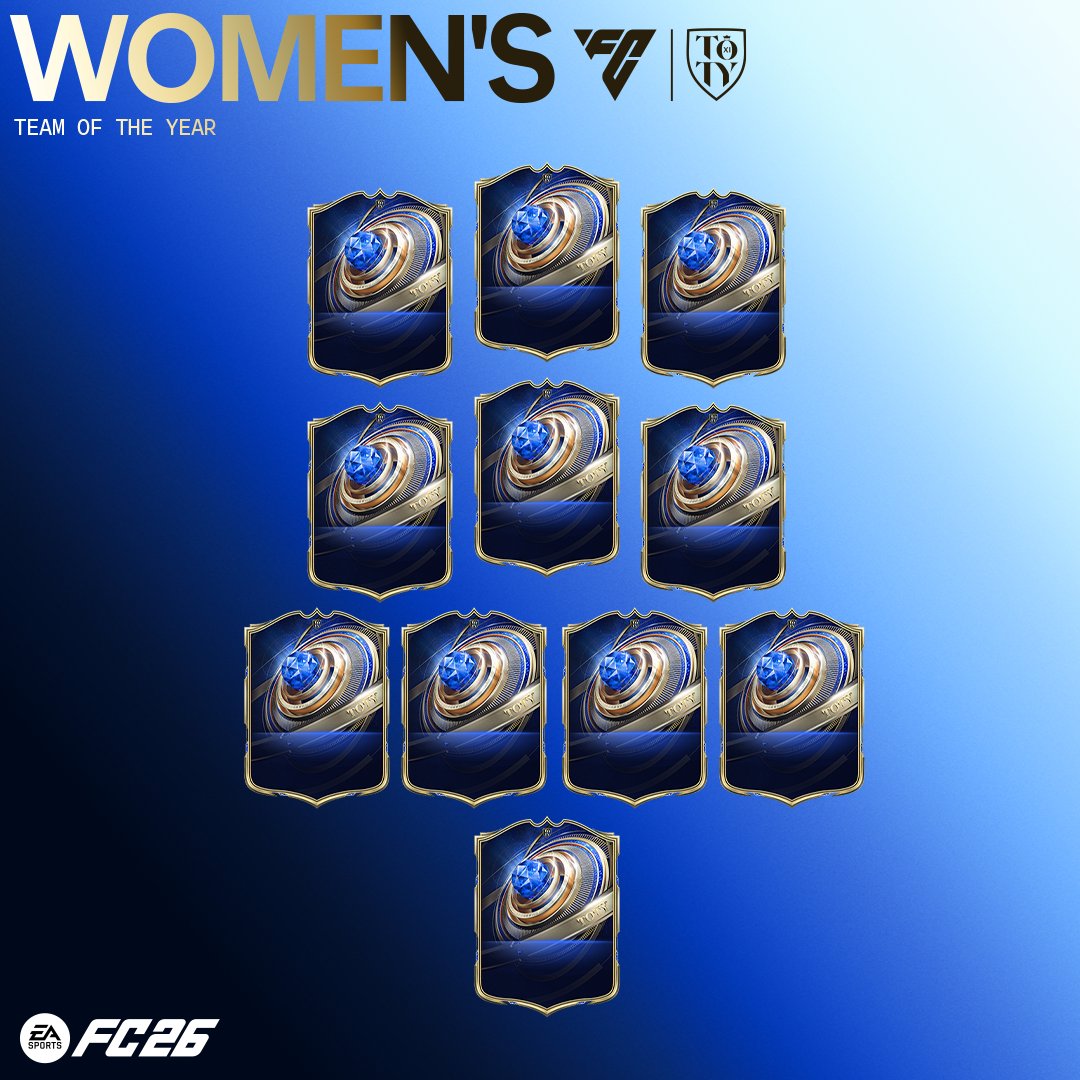 Decided by you, the community. Here is your #FC26 Women's Team of the Year. #TOTY