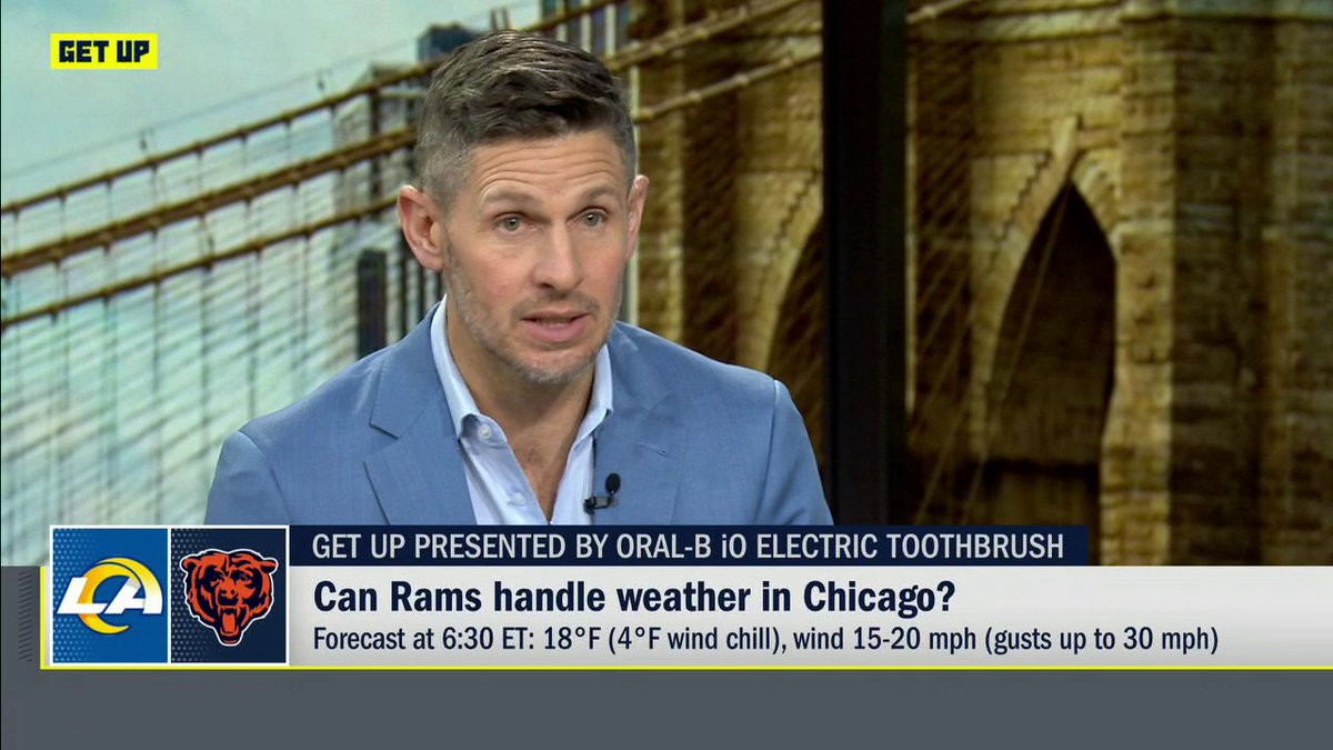 "It's a significant factor. ... Who can handle it the best is certainly going to be in an advantageous situation." Dan Orlovsky on how much of a factor the weather will be for the Rams ahead of their game against the Bears ✍️