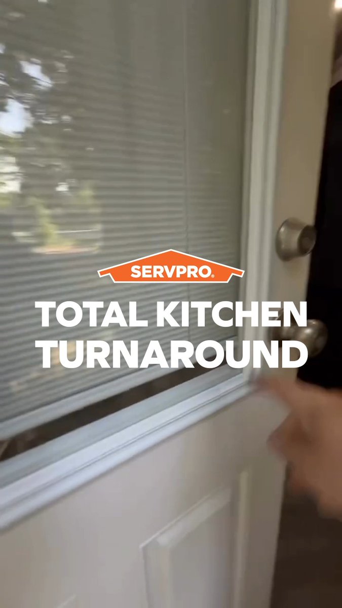 @SERVPROWestMC brought this kitchen back after flames took it over. Watch until the end to see the incredible transformation.