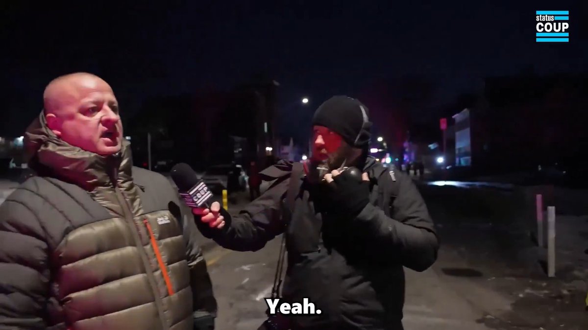 Protester: This is nuts. What the fuck is going on, dude? This is insane. They tell you it's immigrants, only immigrants. It's fucking anybody. I have friends that got detained and all they were doing was fucking driving home from work. What the fuck?