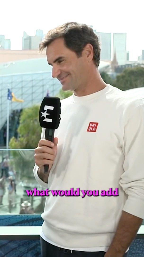 Federer when asked about coaching Alcaraz to get the career Grand Slam 🎥🎤 : "I think he can get it with a coach or with no coach. He's that good." 🙂‍↕️ "Maybe I could give him some advice on the periphery, but i'm so busy with family and life"🎾