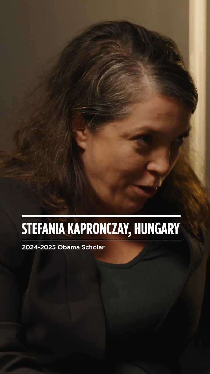 As authoritarianism surges worldwide, President Obama brought together leaders on the front lines of safeguarding democracy to talk about empowering everyday people and sharing what they’ve learned. “Democracy lies in the everyday relationships,” said human rights defender and 2024-2025 Obama Scholar Stefánia Kapronczay. After two decades leading civil rights work in Hungary, Stefánia now fights authoritarianism by bringing people together from across her nation, and reclaiming hope through simple, daily interactions. Watch the full conversation "How to stop authoritarianism across the globe:"