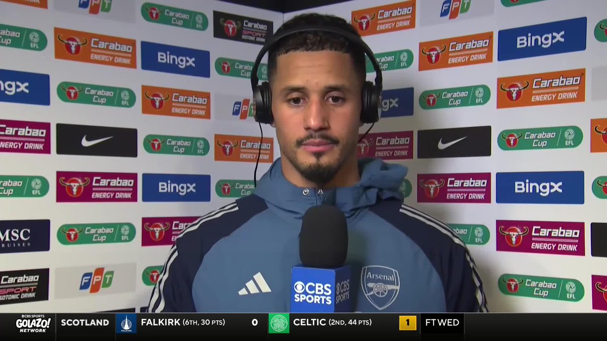Wlliam Saliba, sem falsa modéstia: "Gabriel Magalhães e eu somos a melhor dupla do mundo".