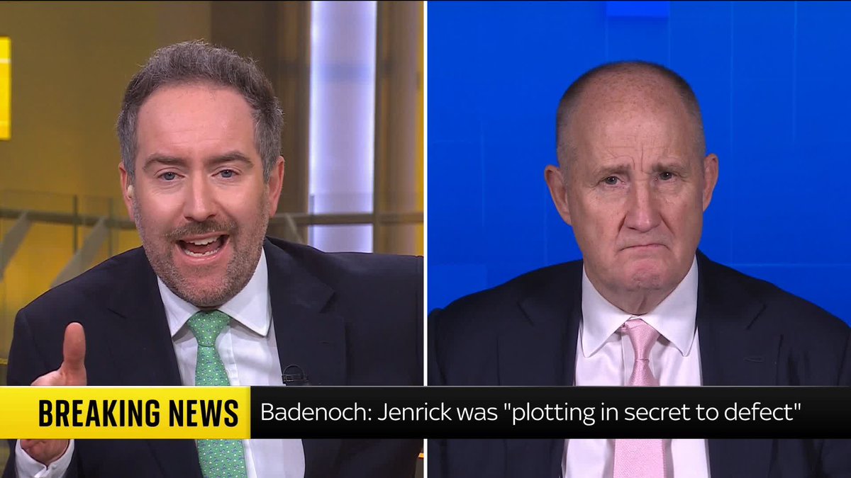 "This evidence is damning, it is refutable, and it is potentially very damaging." Conservative chair Kevin Hollinrake tells Darren McCaffrey he can assure party members that Kemi Badenoch made the right call in sacking Robert Jenrick. 📺 Sky 501