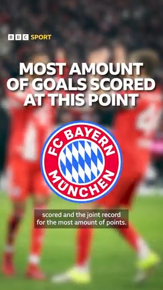 Bayern Munich are having an incredible season in the Bundesliga! 🔥 Vincent Kompany's side are currently performing at the same levels Pep Guardiola achieved during his tenure at the club 📈✨