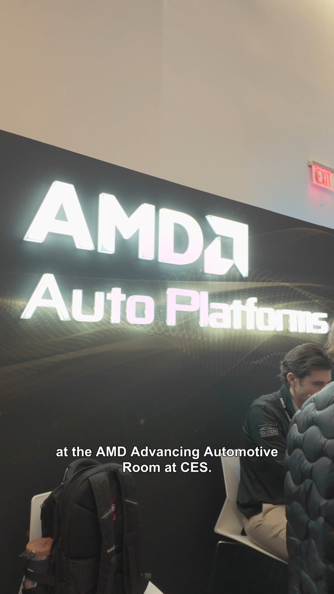 🎤 Overheard at #CES2026: From smarter vision systems to voice-first interaction, AMD is redefining how drivers and vehicles connect. We took a ride with Simon George in the new Vehicle Experience Platform 3.0, developed in partnership with Epic Games Store, to see how OEMs can build safer, more personalized, and truly differentiated in-car experiences.