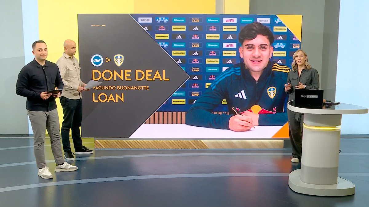 BREAKING: Leeds United have signed Facundo Buonanotte on loan from Brighton until the end of the season. 🚨 The attacking midfielder's temporary spell at Chelsea was cut short so he could move to Elland Road. ✅