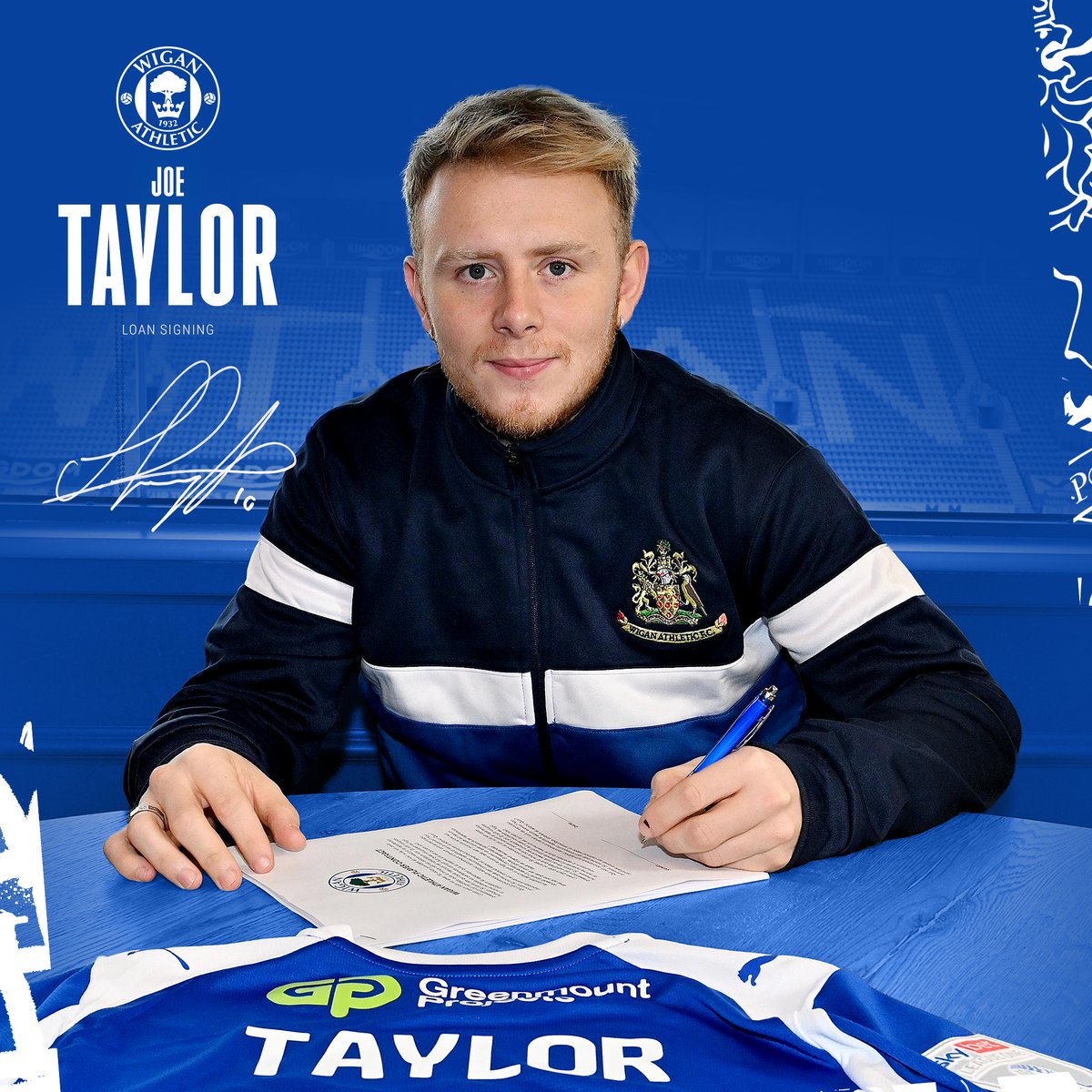 Joe Taylor is a Tic! ๐ The exciting striker arrives on loan from Huddersfield Town for the remainder of the season! ๐ค #wafc ๐ตโช๏ธ