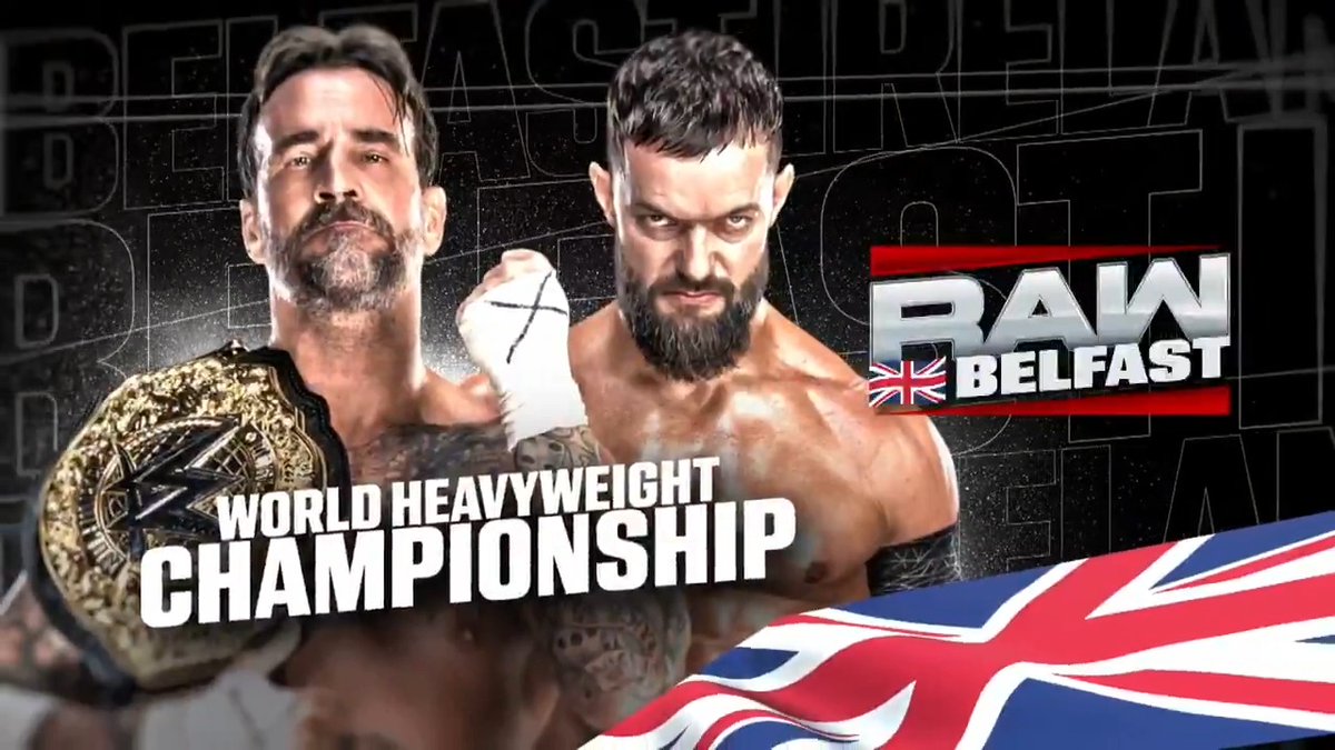 .Finn Bálor vs. player/coach for the World Heavyweight Title. Rebecca Quin vs. MAXXINE DUPRI for the Women's Intercontinental Title. NEXT WEEK on #WWERaw in BELFAST! 🤩 TICKETS: