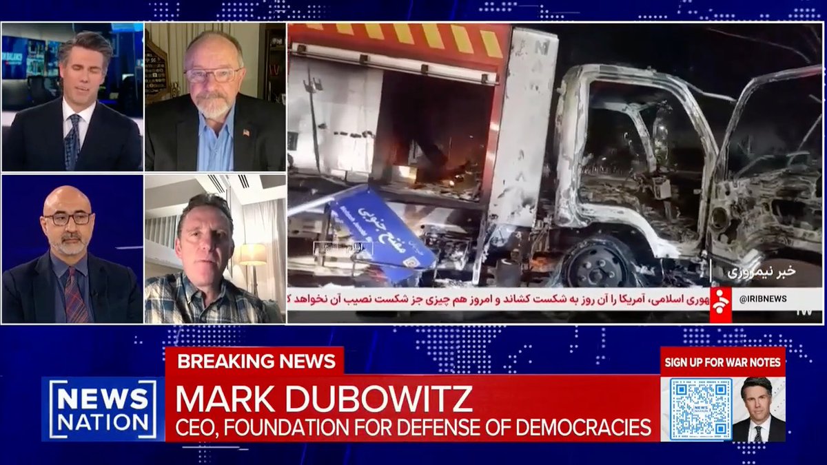"His name is being chanted on the streets of Iran." Mark Dubowitz discusses Iran's political future and the role of Reza Pahlavi with Leland Vittert on NewsNation.