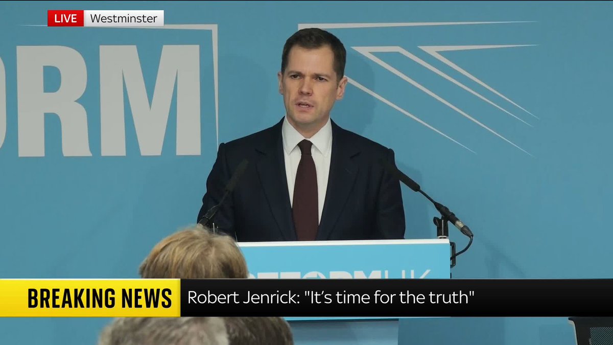 "The two main parties are rotten." Robert Jenrick says both Labour and the Conservatives "broke Britain" in his first remarks after joining Reform UK. 📺 Sky 501, Virgin 602, Freeview 233, and YouTube