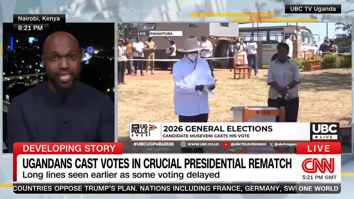 DEVELOPING: Vote counting continues in Uganda after an election delayed by failures of biometric voter verification kits. Bobi Wine says the internet was cut "to facilitate the intended rigging." But President Yoweri Museveni claims that the opposition rigged the last election