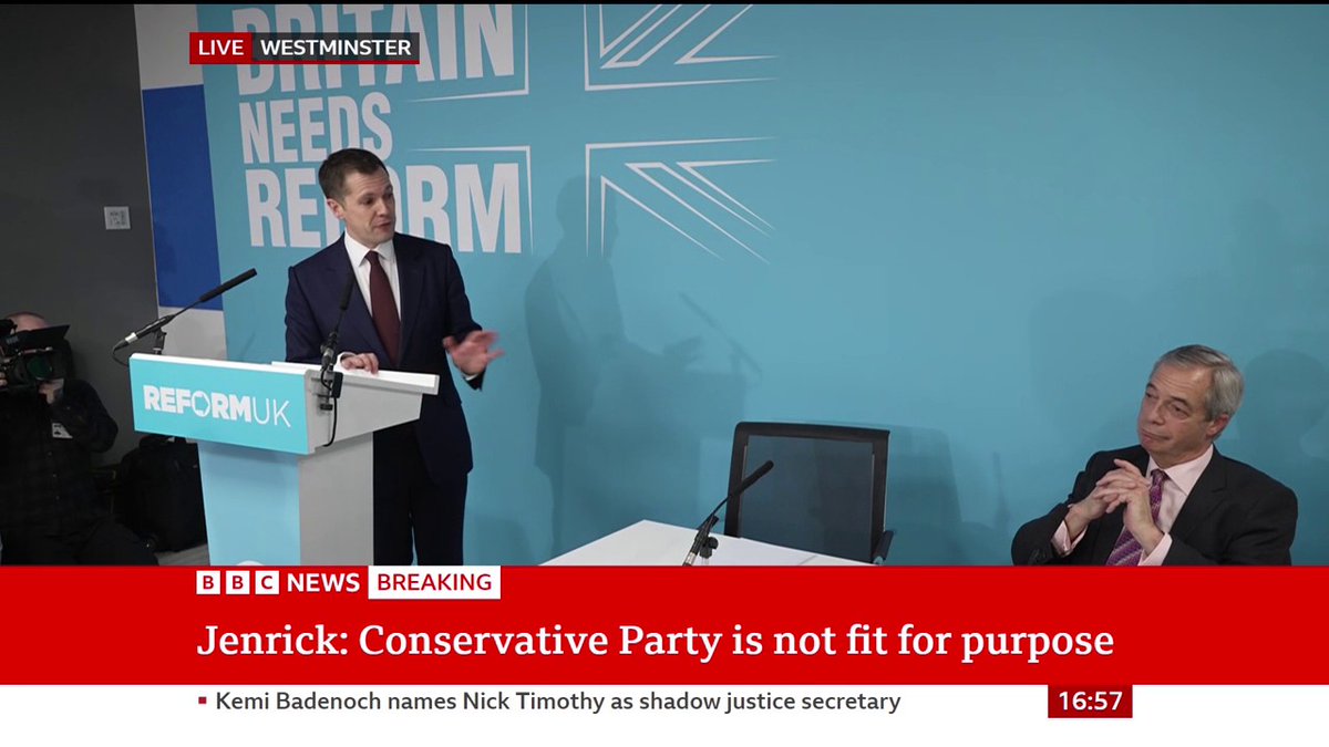 "I respect Kemi" but "we were in different places", Robert Jenrick says He adds the Conservatives "don't have the stomach for the radical change Britain needs" Follow live: