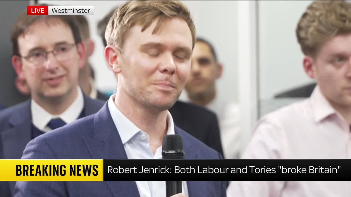 "I don't intend to call a by-election." New Reform UK MP Robert Jenrick responds to Rob Powell about whether he will force a by-election in his Newark seat following his defection from the Conservatives. 📺 Sky 501, Virgin 602, Freeview 233