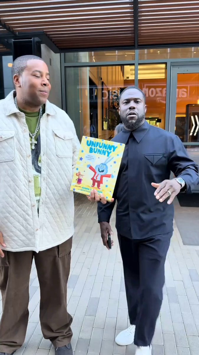Kevin Hart was recently spotted showing love to Kenan Thompson, who just dropped his new kids’ book called “Unfunny Bunny.” (🎥 Kenan Thompson/TikTok)