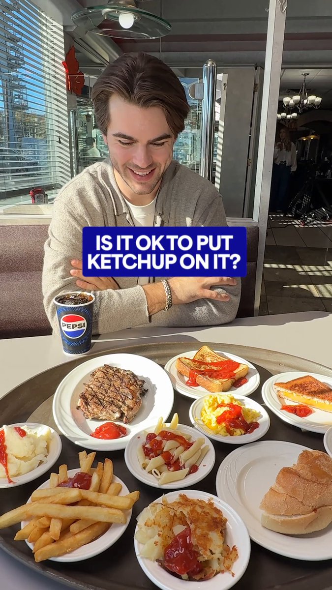 We can all agree that ketchup belongs on fries. 🤝 Beyond the Glass with Pepsi